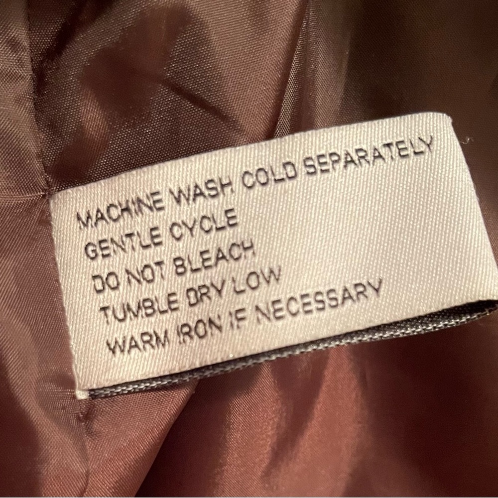 Gallery Women’s Brown Quilted Jacket Coat /Size Large - Picture 7 of 8